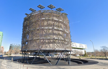 El árbol bioclimático del madrileño barrio de Vallecas